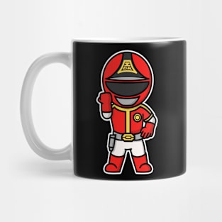 DynaRed Super Sentai Chibi Style Kawaii Mug